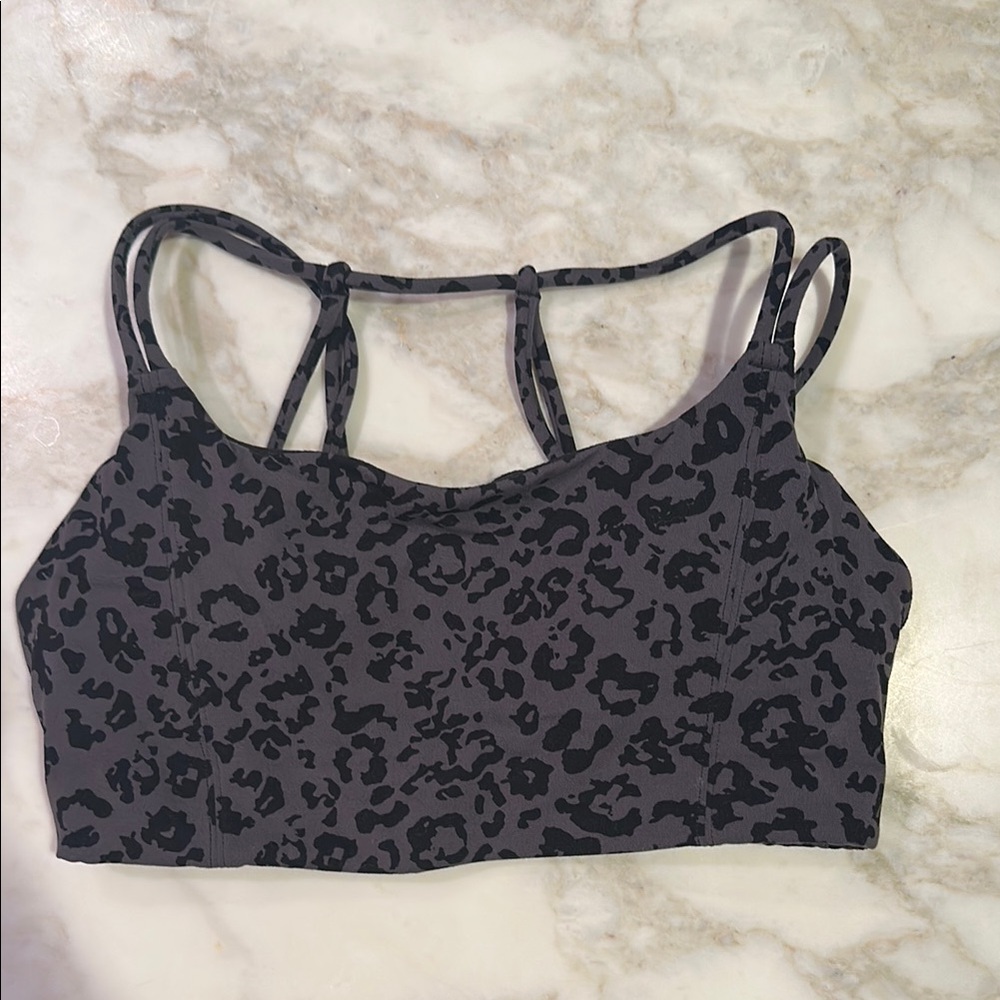 Leopard Print Women's Sports Bra
